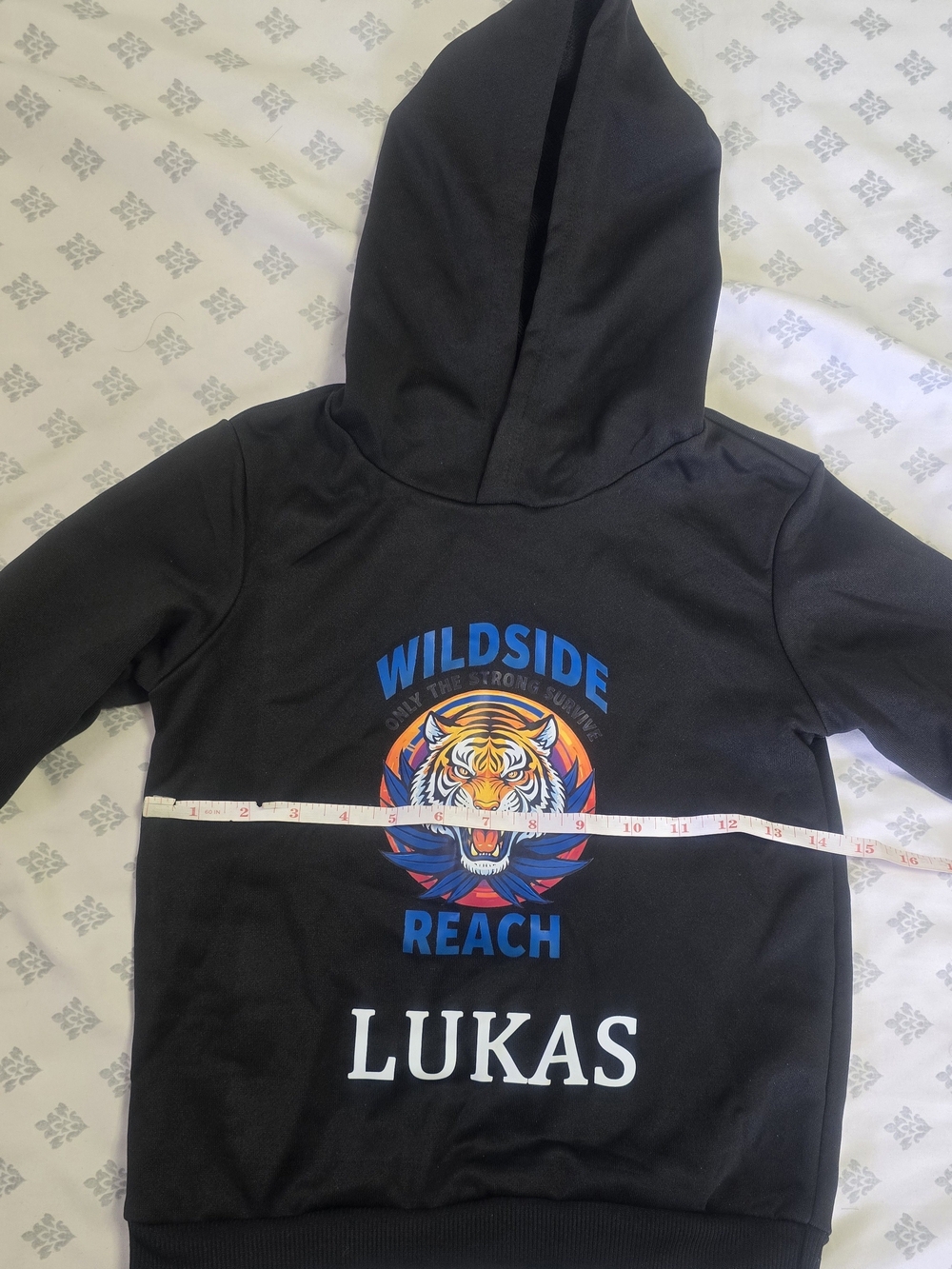 Boys’ Black Tiger Hoodie & Jogger Set – Size 5-6Y - Picture 6 of 12